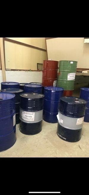 Iron and plastic drums 