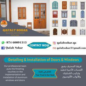 Detailing and installation of Doors and windows