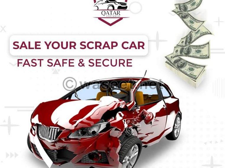Scrap  Accident Car  sall in Qatar 1