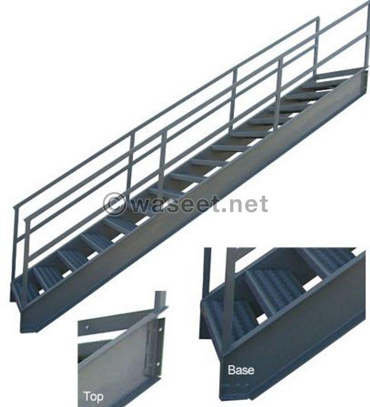 Installing steel stairs 2